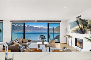 TV, fireplace, video games, books