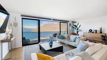 TV, fireplace, video games, books