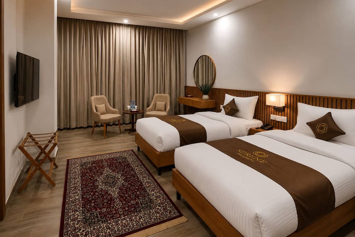 Executive Triple Room, River View | Premium bedding, down duvets, desk, laptop workspace