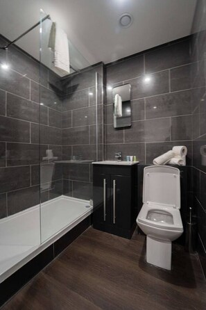 Shower, hair dryer