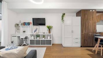 Huoneisto, kaupunkinäköala | Oleskelualue