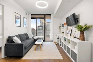 Apartment, City View | Living area