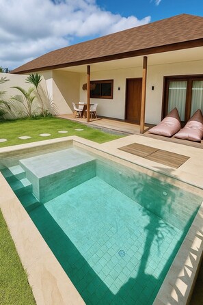 Premium-villa - terrasse - udsigt til have | Terrasse/gårdhave