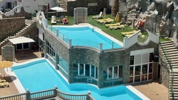 Piscine extérieure, piscine chauffée