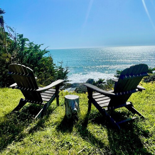 Pelican Point -- Oceanfront Blufftop on 1 Acre, Hot Tub, Dog Friendly!