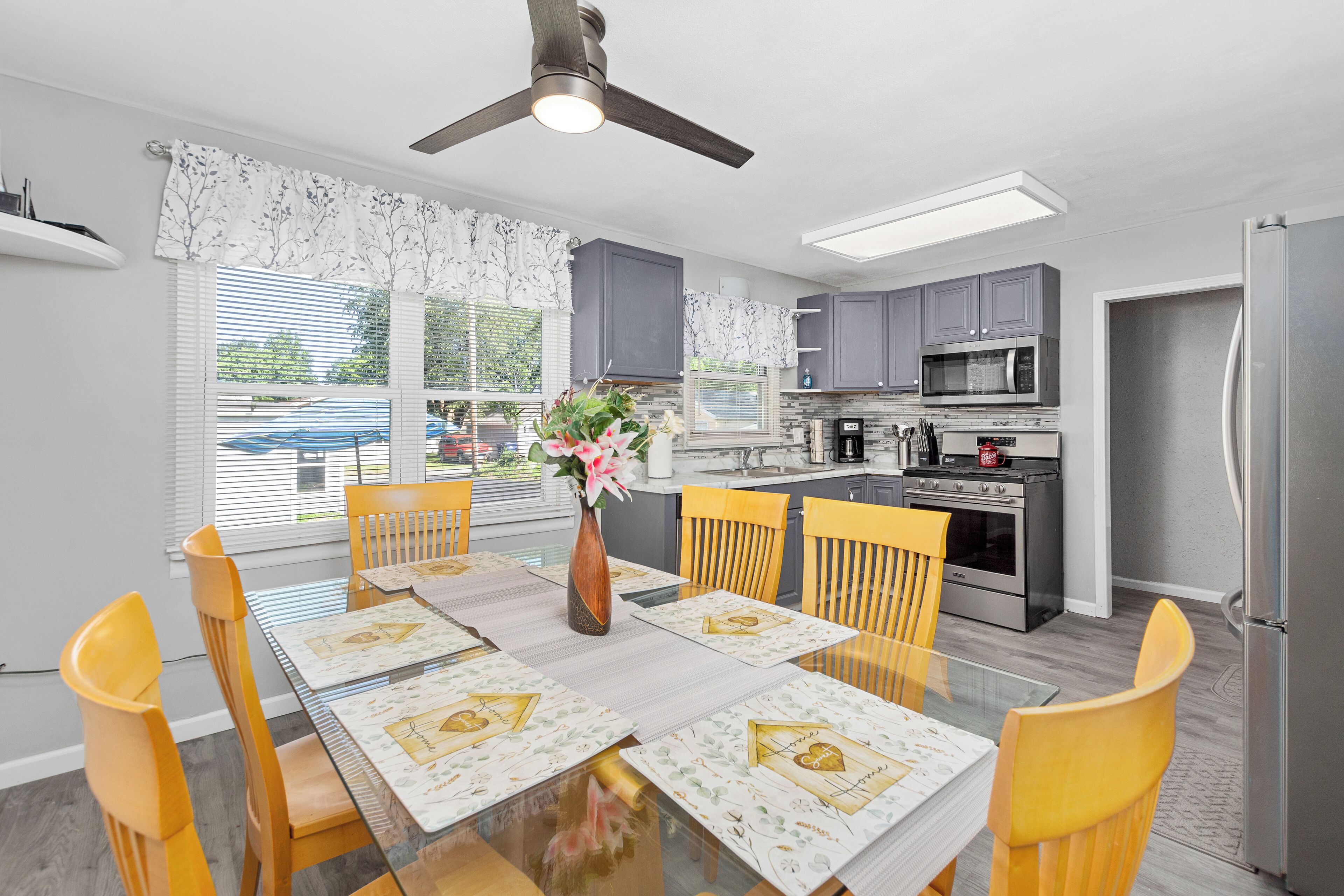 Microwave, oven, stovetop, dishwasher