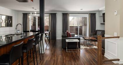 Condo luxe ski-in ski-out Ă St-Sauveur 2 chambres