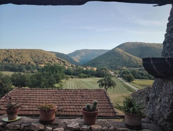 Blick von der Unterkunft