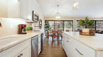 Condo, Multiple Beds, Patio, Garden View (All Decked Out at Abbey Springs) | Private kitchen | Fridge, microwave, oven, stovetop