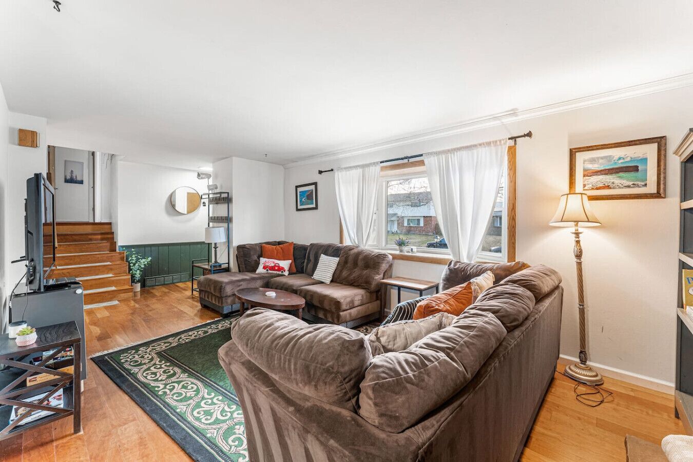 Televisión, chimenea