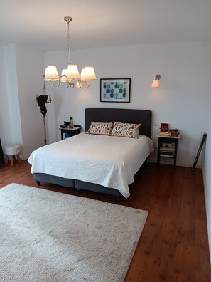 3 habitaciones, tabla de planchar con plancha, wifi y ropa de cama 