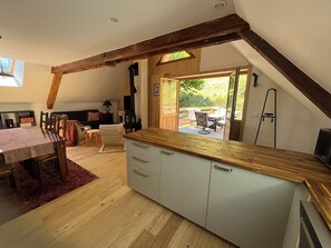 Living area - Mountain Gite Jasper for 7+ (Allemond)