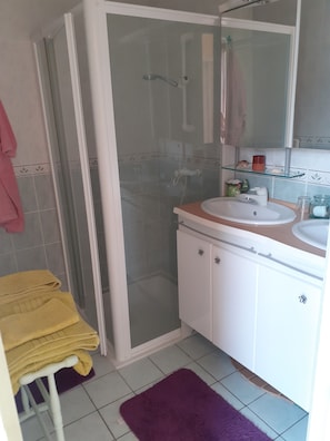 SĂšche-cheveux, serviettes fournies, savon, papier toilette
