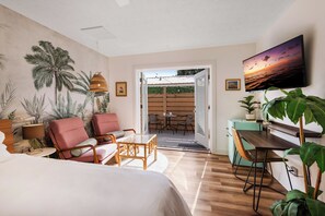Desk, iron/ironing board, travel crib, free WiFi