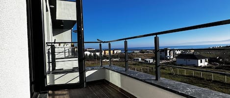 Deluxe Apartment, Balcony, Sea View | Terrace/patio