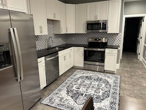 Microwave, oven, stovetop, dishwasher