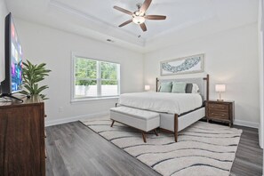 4 bedrooms, travel cot, free WiFi, bed sheets