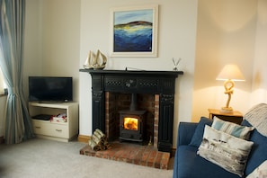 Fernseher, Kamin