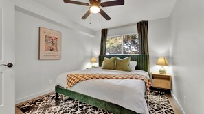 Desk, iron/ironing board, travel crib, WiFi