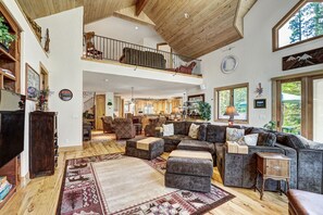 Smart TV, fireplace, video games, offices