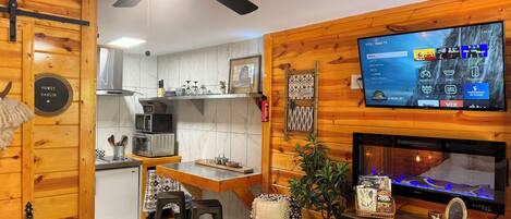 1 bedroom, iron/ironing board, travel crib, free WiFi
