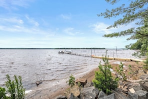 Beach nearby, sun loungers