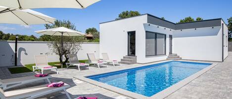 A heated pool