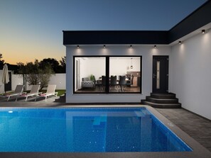 A heated pool