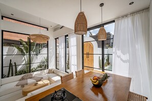 Luxury Villa, 2 Bedrooms, Patio, Pool View | In-room dining