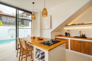 Luxury Villa, 2 Bedrooms, Patio, Pool View | In-room dining