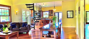 Puna Rainforest Retreat Hot Spring-Ocean views on 20 acre Estate