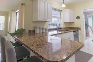 Microwave, oven, stovetop, dishwasher