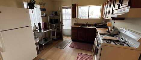 Microwave, oven, stovetop