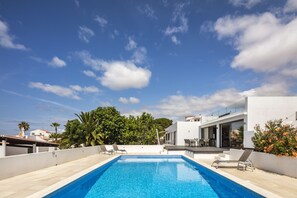 A heated pool