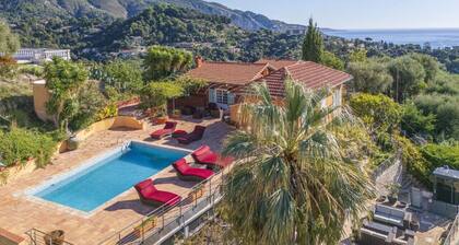 Menton - Villa Piscine Vue mer, Suites privées