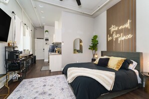 1 Schlafzimmer, Bügeleisen/Bügelbrett, kostenloses WLAN, Bettwäsche