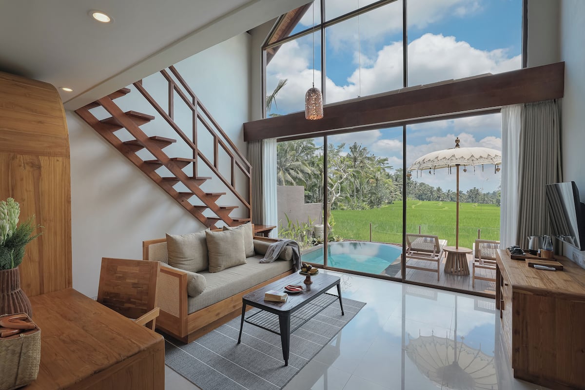 Rice Terrace Mezzanine One Bedroom Pool Villa | Quang cảnh từ phòng