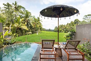 Rice Terrace Mezzanine One Bedroom Pool Villa | Vue sur le jardin