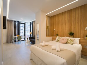 Appartement | 1 slaapkamer, een laptopwerkplek, een strijkplank/strijkijzer