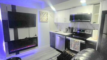 TV connectée, cheminée