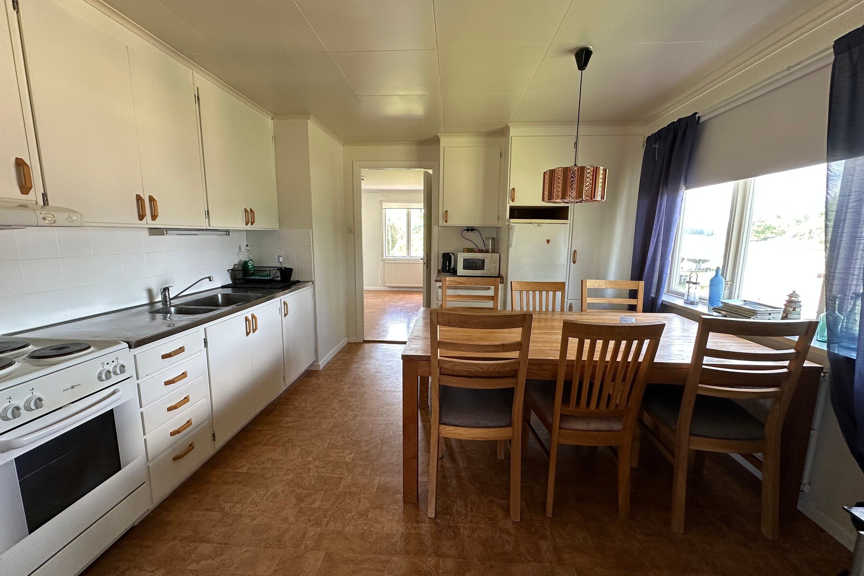 Familie appartement, meerdere slaapkamers, uitzicht op gebergte (Scenic By The Sea Patterdale) | Privékeuken | Een koelkast, een magnetron, een oven, een kookplaat