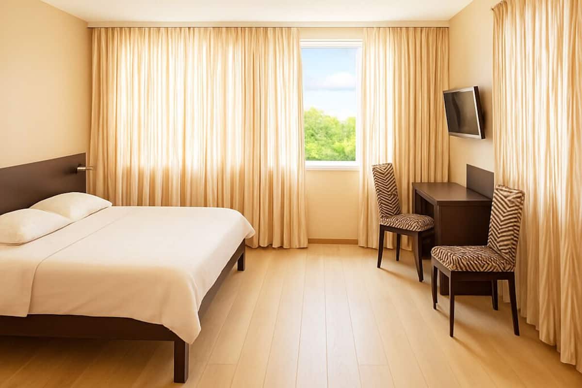Chambre Double Supérieure | Bureau, espace de travail pour ordinateur portable, Wi-Fi gratuit