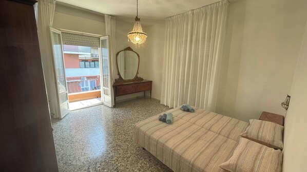 Blackout curtains, iron/ironing board