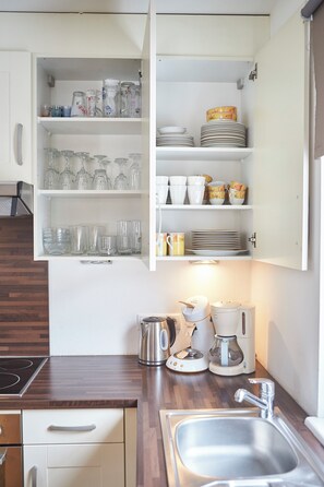 Comfort Apartment, 2 Bedrooms, Mountain View | Private kitchen