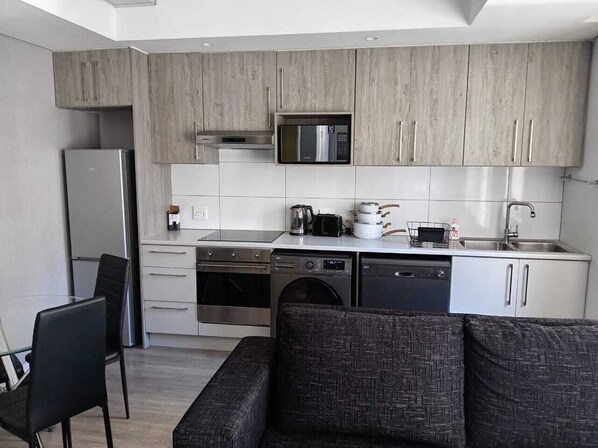 Microwave, oven, stovetop, dishwasher