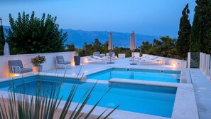 A heated pool