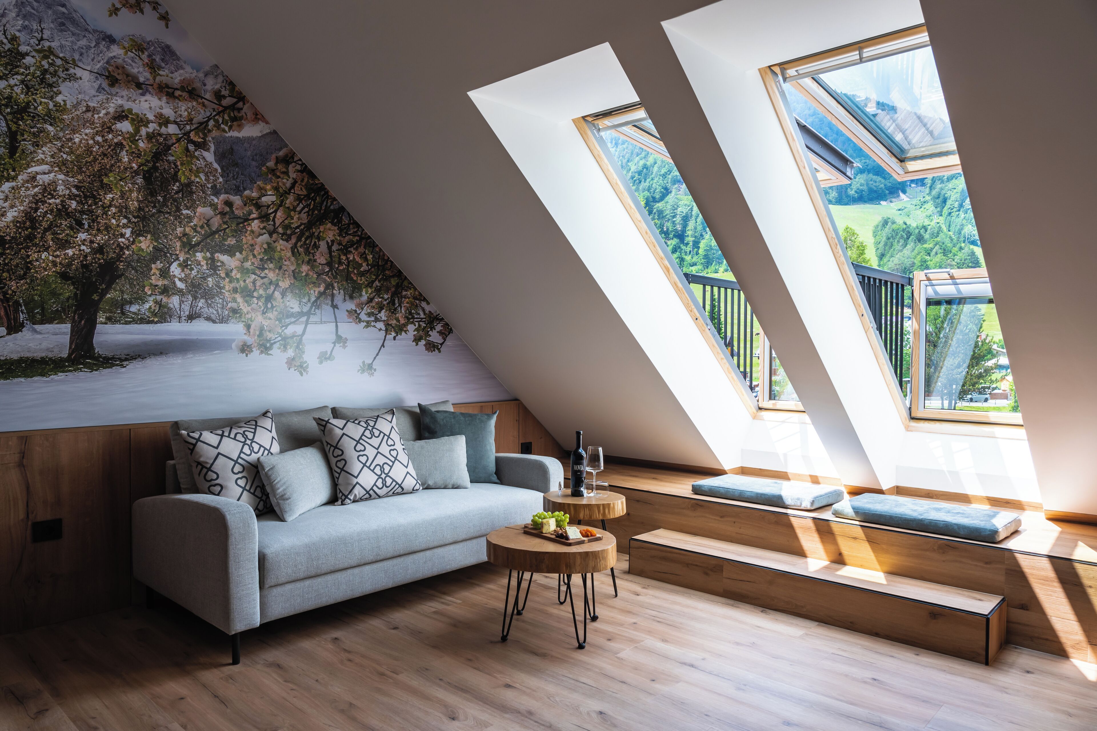 2 bedroom apartment with panoramic balcony | Living area | 55-cm LCD TV with digital channels