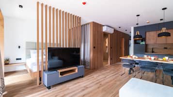 Superior apartment with terrace and hot tub | 客廳 | 55 厘米LCD 電視連數碼電視頻道