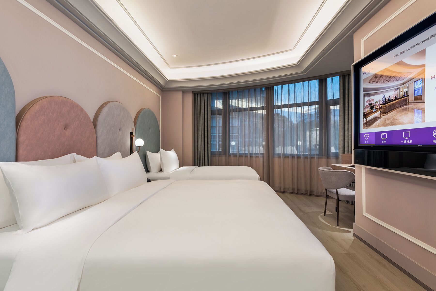 Family Room | Premium bedding, free minibar, in-room safe, laptop workspace