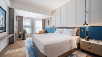 Superior-Zimmer, 1 King-Bett | Hochwertige Bettwaren, Daunenbettdecken